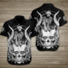 King Of Power With Snake Skull Hawaiian Shirt Summer Button Up