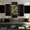 King Of Spades - Abstract 5 Panel Canvas Art Wall Decor