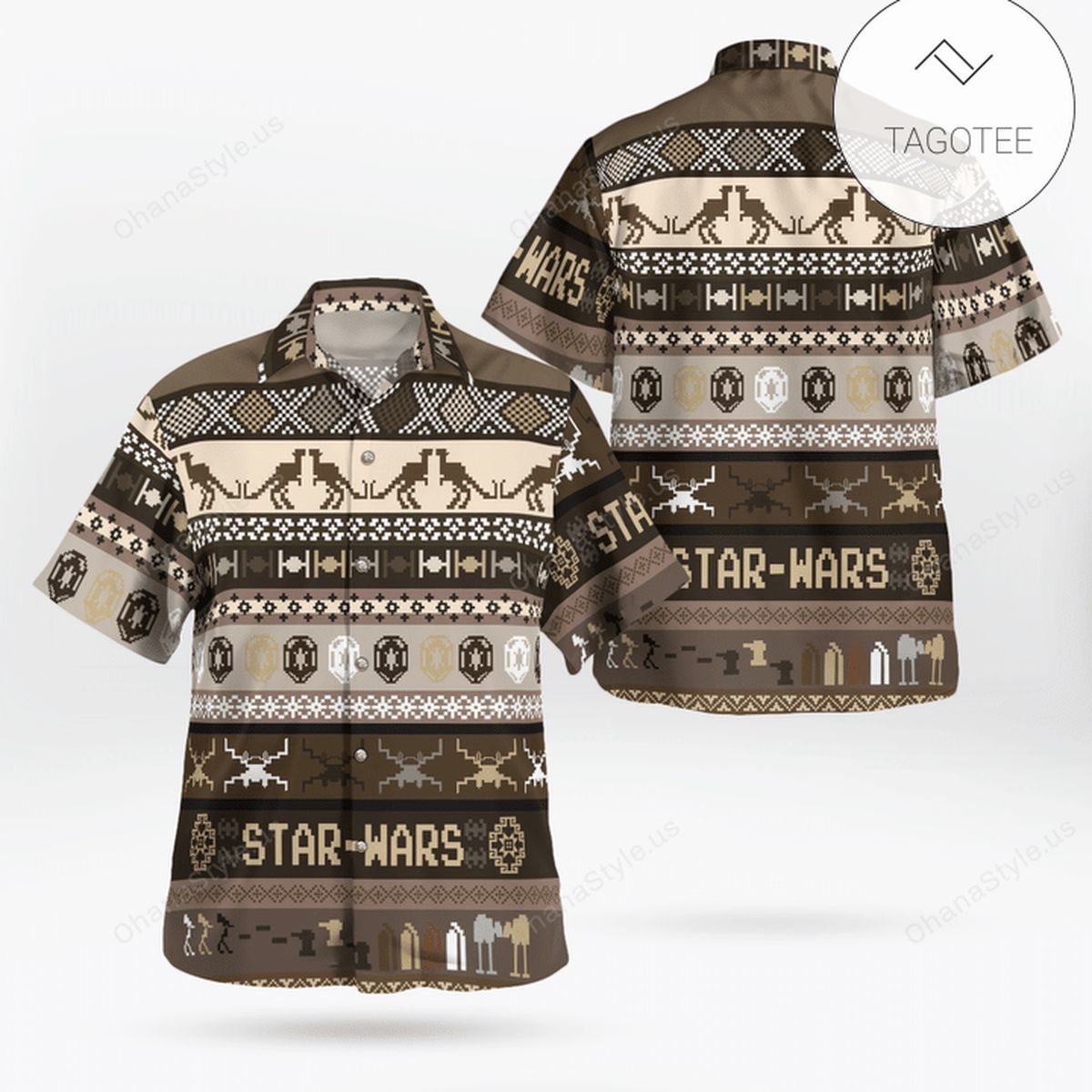 Knitting Star Wars Hawaiian Shirt Knitting Star Wars Hawaiian Shirt
