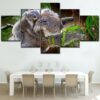 Koala Lovely 1 - Animal 5 Panel Canvas Art Wall Decor