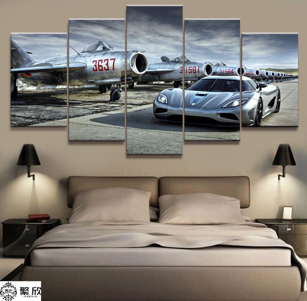 Koenigsegg Agera Super Car - 5 Panel Canvas Art Wall Decor Koenigsegg Agera Super Car - 5 Panel Canvas Art Wall Decor