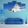Kostroma Lpatyevsky Monastery In Summer Day - Nature 5 Panel Canvas Art Wall Decor