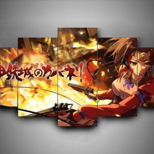 Koutetsujou No Kabaneri - Anime 5 Panel Canvas Art Wall Decor