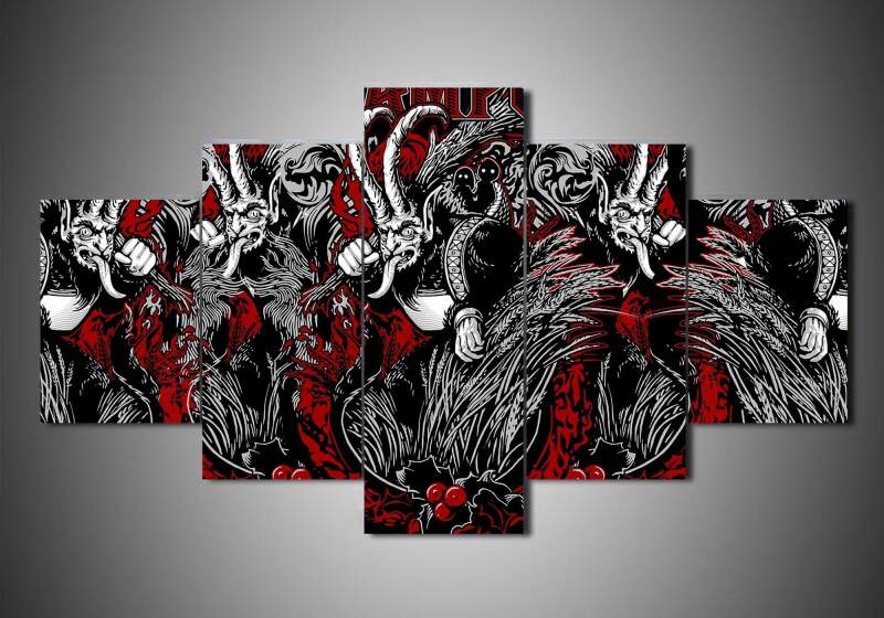 Krampus - Movie 5 Panel Canvas Art Wall Decor Krampus - Movie 5 Panel Canvas Art Wall Decor