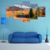 Krasna Ridge In Kolochava Village - Nature 5 Panel Canvas Art Wall Decor