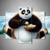 Kungfu Panda 2 - Cartoon 5 Panel Canvas Art Wall Decor