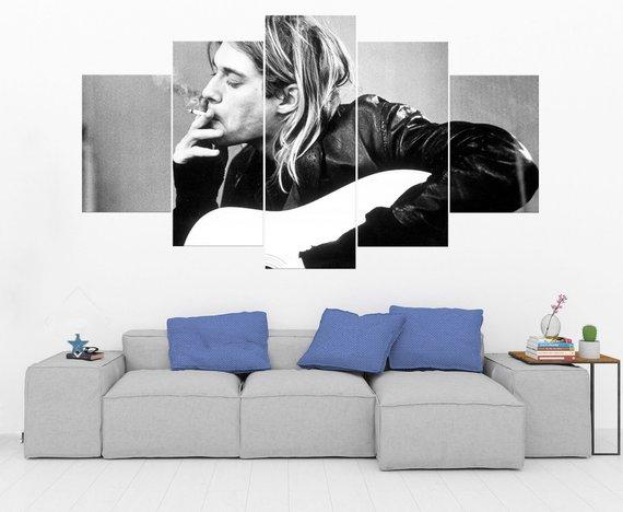 Kurt Cobain - Nirvana 5 - Movie 5 Panel Canvas Art Wall Decor Kurt Cobain - Nirvana 5 - Movie 5 Panel Canvas Art Wall Decor
