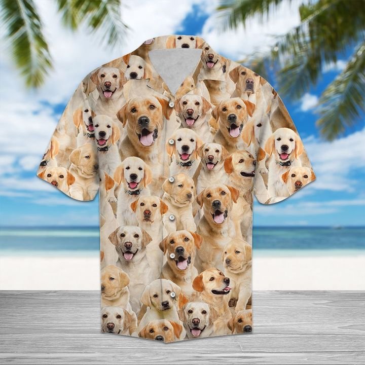 Labrador Retriever Hawaiian Shirt Summer Button Up Labrador Retriever Hawaiian Shirt Summer Button Up
