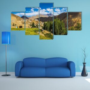 Ladakh Road Trip - Nature 5 Panel Canvas Art Wall Decor