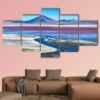 Laguna Colorada De Uyuni In Bolivia - Nature 5 Panel Canvas Art Wall Decor