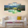 Lake Eildon At Sunset - Nature 5 Panel Canvas Art Wall Decor