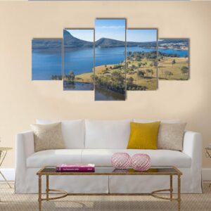 Lake Moogerah On The Scenic Rim In Queensland - Nature 5 Panel Canvas Art Wall Decor