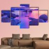 Lake Tahoe In The Sierra Nevada - Nature 5 Panel Canvas Art Wall Decor