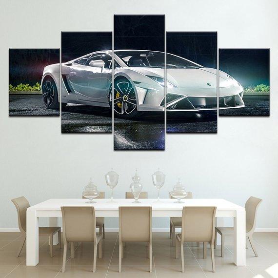 Lamborghini 2 - Automative 5 Panel Canvas Art Wall Decor Lamborghini 2 - Automative 5 Panel Canvas Art Wall Decor