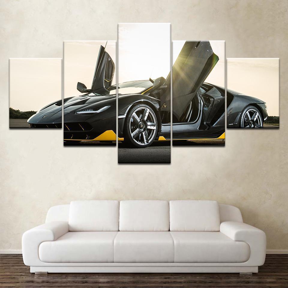 Lamborghini Centenario Car & Motor - 5 Panel Canvas Art Wall Decor Lamborghini Centenario Car & Motor - 5 Panel Canvas Art Wall Decor