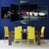 Lamborghini Garage - Automative 5 Panel Canvas Art Wall Decor