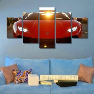 Lamborghini Huracan 01 - Automative 5 Panel Canvas Art Wall Decor