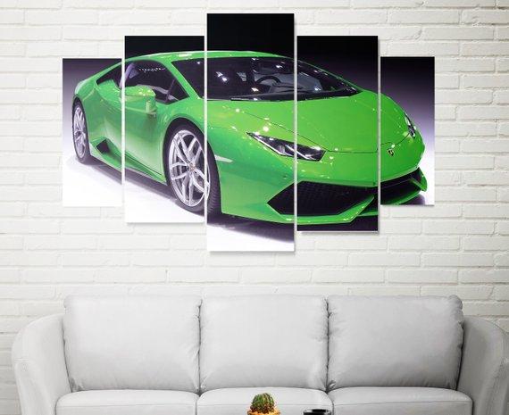 Lamborghini Huracan 1 - Automative 5 Panel Canvas Art Wall Decor Lamborghini Huracan 1 - Automative 5 Panel Canvas Art Wall Decor