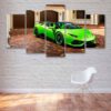 Lamborghini Huracan Super Car - Automative 5 Panel Canvas Art Wall Decor