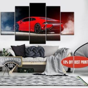 Lamborghini - Automative 5 Panel Canvas Art Wall Decor