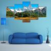 Landscape In Los Glaciares National Park - Nature 5 Panel Canvas Art Wall Decor