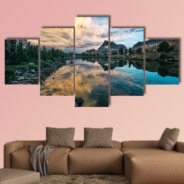 Landscape In The Sierra Nevada Mountains - Nature 5 Panel Canvas Art Wall Decor Landscape In The Sierra Nevada Mountains - Nature 5 Panel Canvas Art Wall Decor