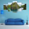 Landscape Of Coron In Philippines - Nature 5 Panel Canvas Art Wall Decor