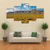 Landscape Of Green Mountain In Tankwa Karoo - Nature 5 Panel Canvas Art Wall Decor