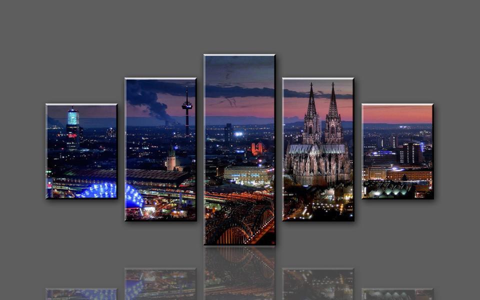 Landscape - Nature 5 Panel Canvas Art Wall Decor Landscape - Nature 5 Panel Canvas Art Wall Decor