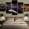 Las Vegas - Nature 5 Panel Canvas Art Wall Decor