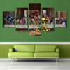 Last Supper: Anime United - Anime 5 Panel Canvas Art Wall Decor