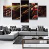 League Of Legends Game - Gaming 5 Panel Canvas Art Wall Decor