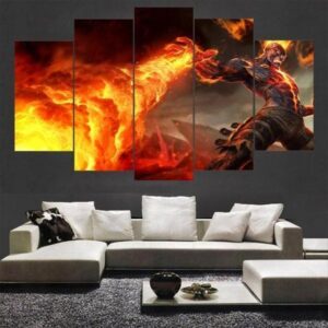 League Of Legends - Gaming 5 Panel Canvas Art Wall Decor