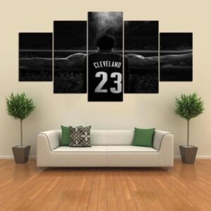 Lebron James - Sport 5 Panel Canvas Art Wall Decor