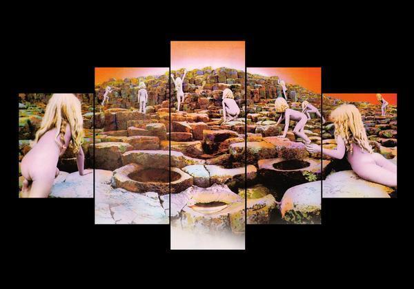 Led Zeppelin 1 - Music 5 Panel Canvas Art Wall Decor Led Zeppelin 1 - Music 5 Panel Canvas Art Wall Decor