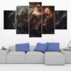 Lee Sin - League Of Legends - Gaming 5 Panel Canvas Art Wall Decor