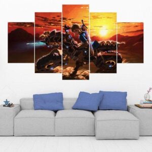 Legend Of Zelda 12 - Gaming 5 Panel Canvas Art Wall Decor
