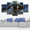 Legend Of Zelda 19 - Gaming 5 Panel Canvas Art Wall Decor