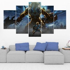 Legend Of Zelda 19 - Gaming 5 Panel Canvas Art Wall Decor