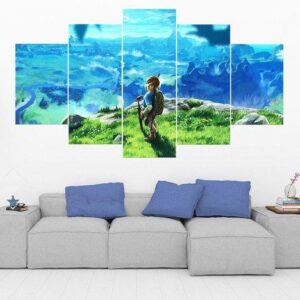 Legend Of Zelda 21 - Gaming 5 Panel Canvas Art Wall Decor