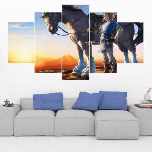 Legend Of Zelda 22 - Gaming 5 Panel Canvas Art Wall Decor