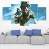 Legend Of Zelda 23 - Gaming 5 Panel Canvas Art Wall Decor