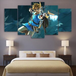 Legend Of Zelda 42 - Gaming 5 Panel Canvas Art Wall Decor