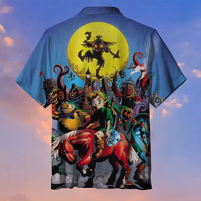 Legend Of Zelda Majoras Mas Hawaiian Shirt Legend Of Zelda Majoras Mas Hawaiian Shirt