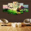 Legend Of Zelda Riding Through Hyrule - Gaming 5 Panel Canvas Art Wall Decor