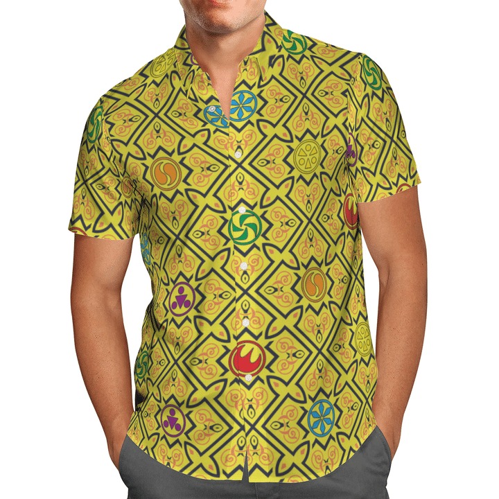 Legend Of Zelda Three Power Hawaii Shirt Legend Of Zelda Three Power Hawaii Shirt