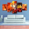 Lego Ninjago - Movie 5 Panel Canvas Art Wall Decor