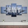 Letters And Boats - Automative 5 Panel Canvas Art Wall Decor