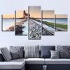 Lighthouse Seaview 11 - Space 5 Panel Canvas Art Wall Decor