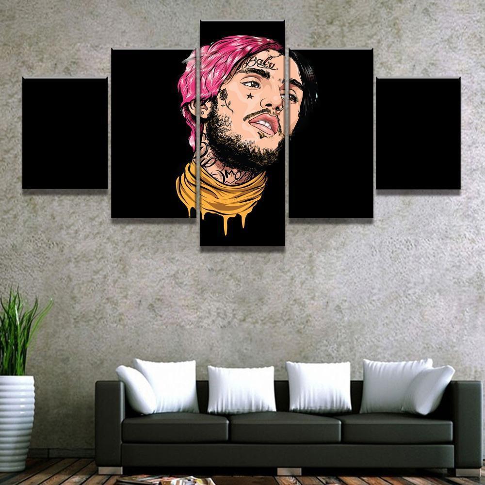 Lil Peep The Art 1 Celebrity - 5 Panel Canvas Art Wall Decor Lil Peep The Art 1 Celebrity - 5 Panel Canvas Art Wall Decor